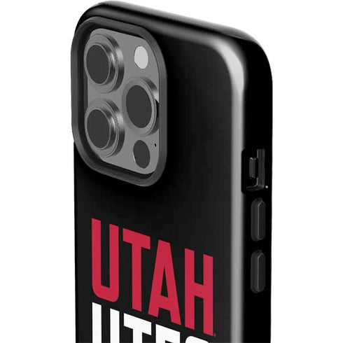 University of Utah Interlocking U iPhone 15 Pro Impact Case